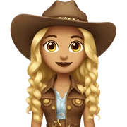 Western girly sticker