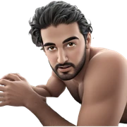 realistic portrait of a male sticker