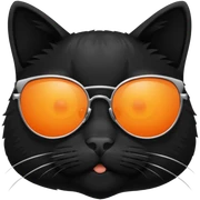 Cat with sunglasses sticker