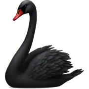 Black swan sticker
