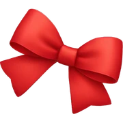 red bow sticker