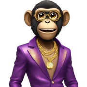 Disco monkey sticker