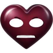 dark red heart sticker