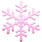 Pink snowflake  sticker