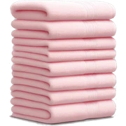 Light pink stacked towels sticker