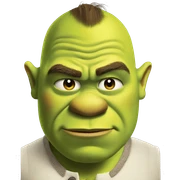 Shrek saying no  sticker