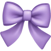 light purple bow sticker