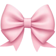 light pink bow on light pink bow sticker