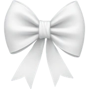 White Bow sticker