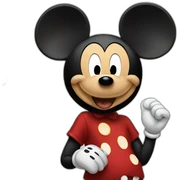 Mickey mouse singing  sticker