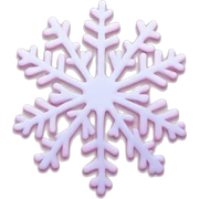 pastel pink snowflake  sticker