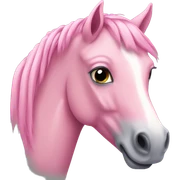 Pink horse  sticker