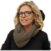blonde girl outdoors in glasses sticker