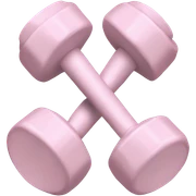 pale pink dumbells  sticker