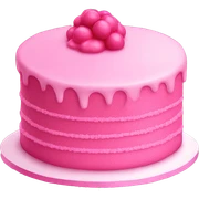 Pink cake sticker