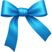 Blue ribbon  sticker