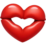 Heart kiss sticker