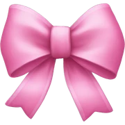 pink bow sticker