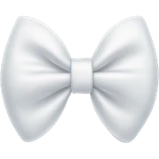 White bow sticker