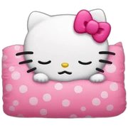 Hello kitty sleeping sticker