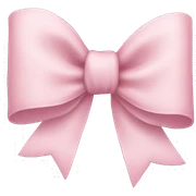 Light pink bow  sticker