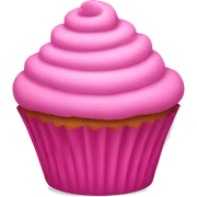 Pink cupcake sticker