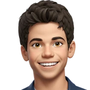 smiling boy in hat sticker