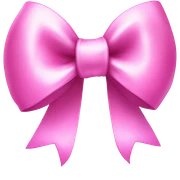 Pink bow sticker