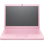Light pink laptop sticker