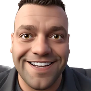 smiling male portrait close up sticker