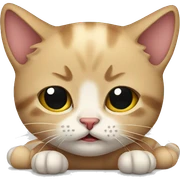 Sick kitten sticker