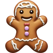 Pastel gingerbread man sticker