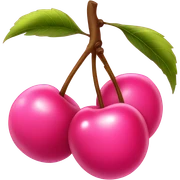 Pink cherries sticker