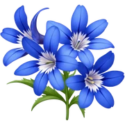 lobelia flower sticker