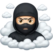 Ninja con nubes  sticker