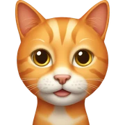 orange cat sticker