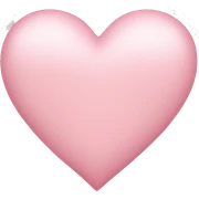 light pink heart sticker