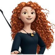 smiling girl with bow outdoors sticker
