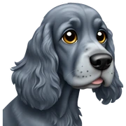 Blue roan cocker spaniel  sticker