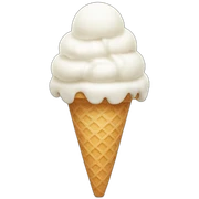White ice-cream sticker