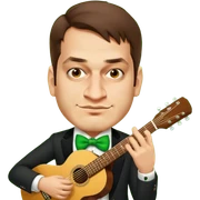 Leprechaun Guitarist sticker