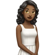 girl in white dress sticker