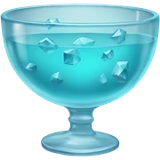 Crystal bowl of aqua water sticker