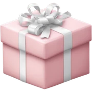 Light pink Christmas gifts under a white Christmas tree  sticker