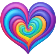 Trippy heart  sticker