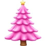 Pink Christmas tree  sticker