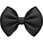 Black bow sticker