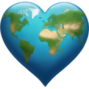 earth heart sticker