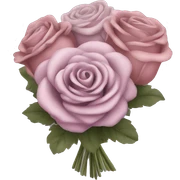 Mauve and antique rose bouquet sticker