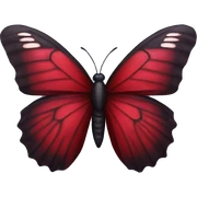 Dark red butterfly  sticker